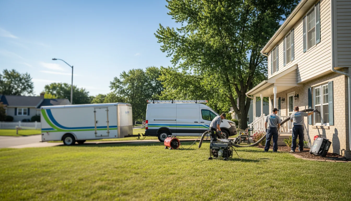 Flooded Basement Restoration And Cleanup With Repair in Brunsville, IA near me